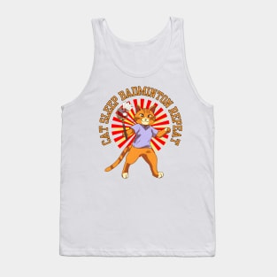 Cat Sleep Badminton Repeat Tank Top